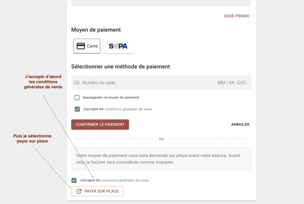 autre mode de paiement