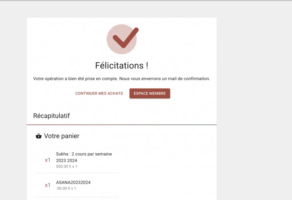 ope ration prise en compte